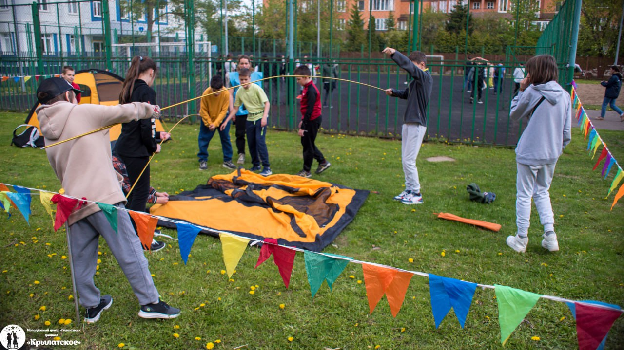 Филиал СДК «Крылатское» организовал туристический слет для учеников школы №1371.